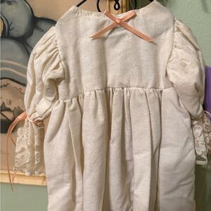VINTAGE DOLL DRESS a vintage doll dress, resembling a christening gown.